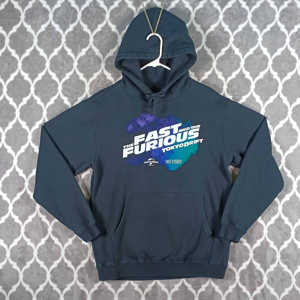 Key Street Fast Furious Tokyo Drift Mens Medium Black Pullover Hoodie